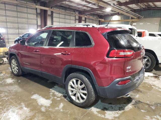 1C4PJMDB1FW654588 - 2015 JEEP CHEROKEE LIMITED BURGUNDY photo 2