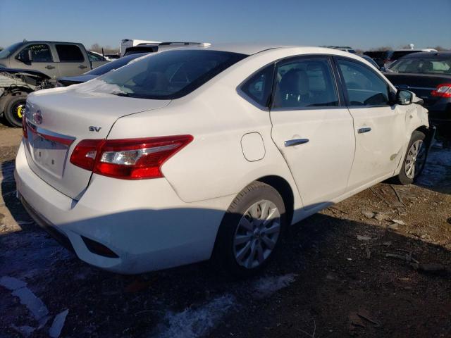 3N1AB7APXGL650621 - 2016 NISSAN SENTRA S WHITE photo 3