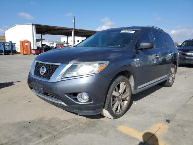 5N1AR2MN0DC651284 - 2013 NISSAN PATHFINDER S GRAY photo 1