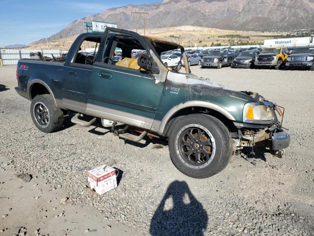 1FTRW08L62KA72610 - 2002 FORD F150 SUPERCREW GREEN photo 4