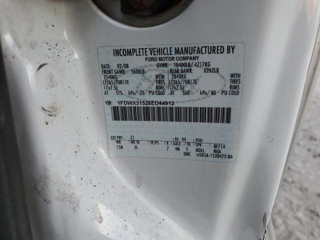 1FDWX31528ED44912 - 2008 FORD F350 SRW SUPER DUTY SILVER photo 12