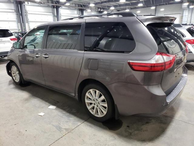 5TDDK3DC0GS138758 - 2016 TOYOTA SIENNA XLE GRAY photo 2