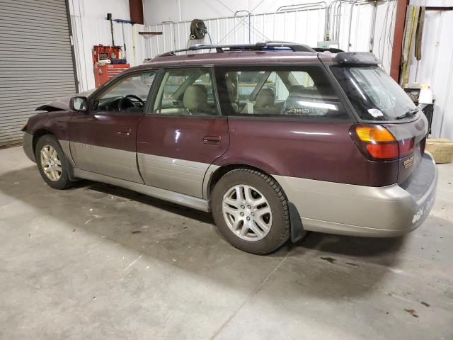4S3BH6866Y7608220 - 2000 SUBARU OUTBACK OUTBACK LIMITED MAROON photo 2