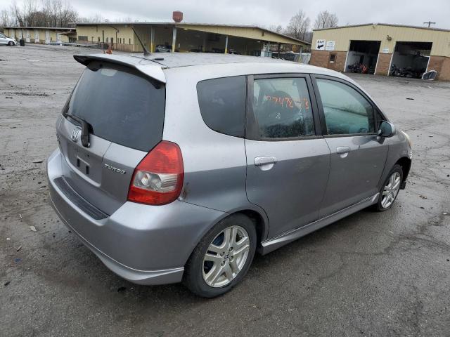 JHMGD38628S058641 - 2008 HONDA FIT SPORT GRAY photo 3