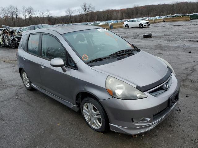 JHMGD38628S058641 - 2008 HONDA FIT SPORT GRAY photo 4