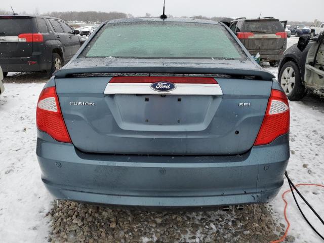 3FAHP0JA2BR199485 - 2011 FORD FUSION SEL BLUE photo 6