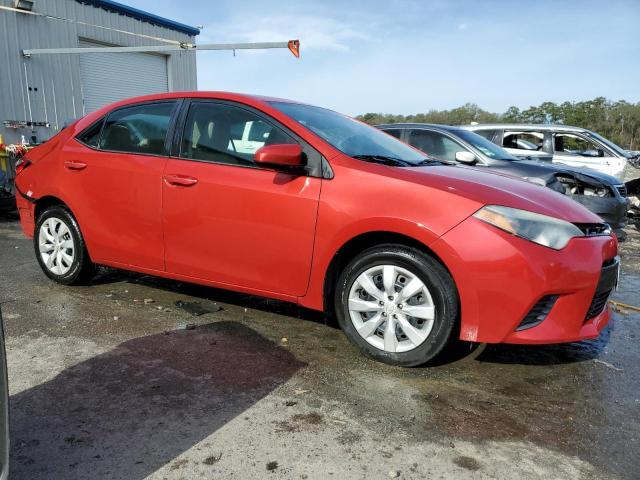 5YFBURHE6GP461558 - 2016 TOYOTA COROLLA L RED photo 4