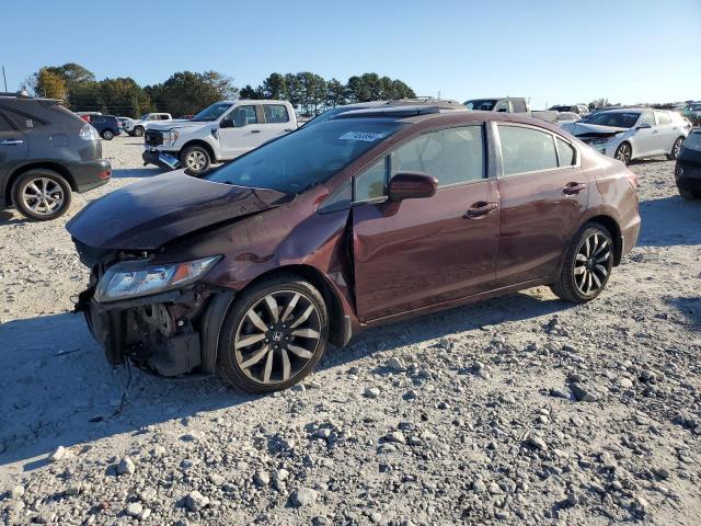 19XFB2F94EE012916 - 2014 HONDA CIVIC EXL MAROON photo 1