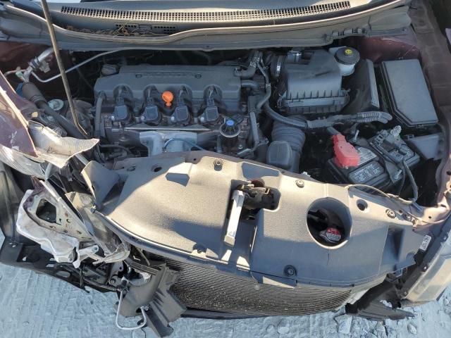 19XFB2F94EE012916 - 2014 HONDA CIVIC EXL მუქწითელი ფოტო 11