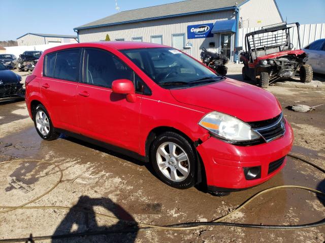 3N1BC1CP6CK286337 - 2012 NISSAN VERSA S RED photo 4