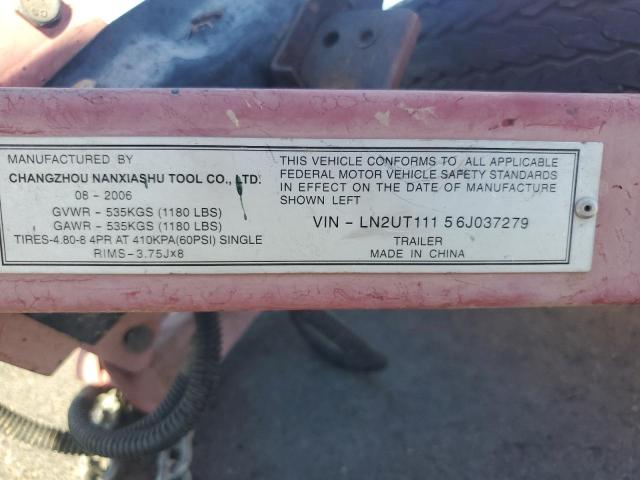 LN2UT11156J037279 - 2006 ASVE UTILITY 红色 照片 10