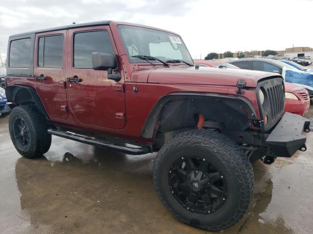 1J4GB39127L152869 - 2007 JEEP WRANGLER X BURGUNDY photo 4