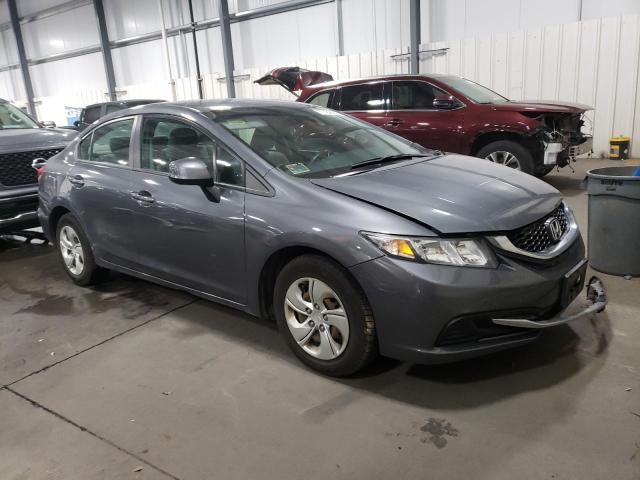 19XFB2F58DE250148 - 2013 HONDA CIVIC LX GRAY photo 4