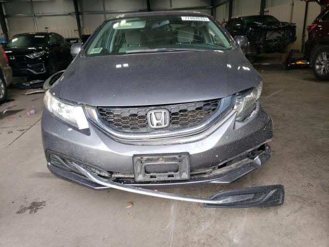 19XFB2F58DE250148 - 2013 HONDA CIVIC LX GRAY photo 5