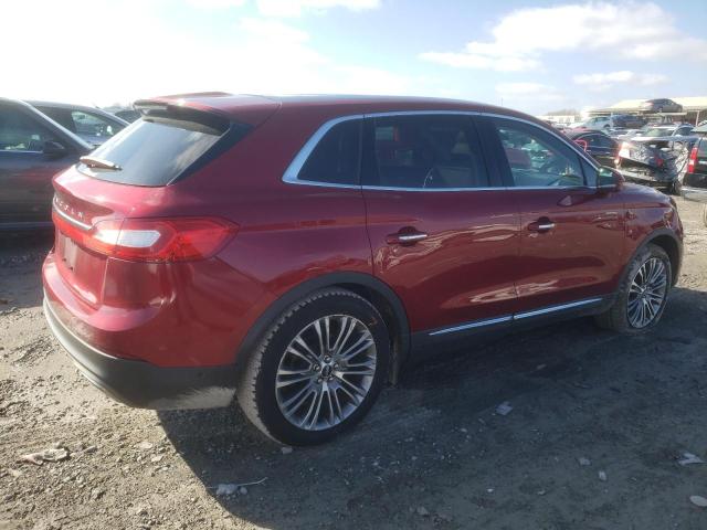 2LMTJ6LRXGBL73899 - 2016 LINCOLN MKX RESERVE برغندي صورة 3