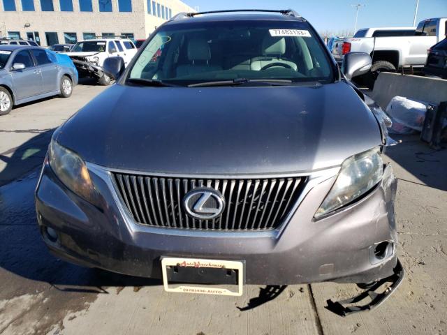 2T2BK1BA9CC131545 - 2012 LEXUS RX 350 GRAY photo 5