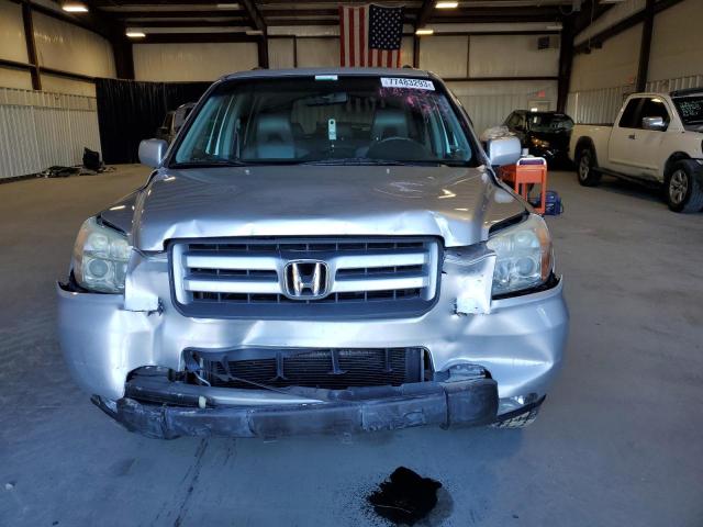 5FNYF28577B028113 - 2007 HONDA PILOT EXL SILVER photo 5