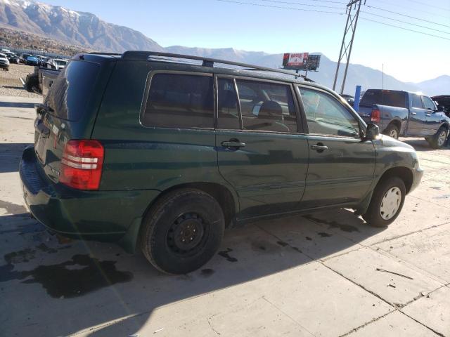 JTEGD21AX20023774 - 2002 TOYOTA HIGHLANDER GREEN photo 3