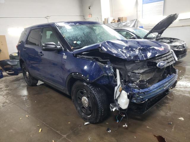1FM5K8AR5JGC01134 - 2018 FORD EXPLORER POLICE INTERCEPTOR ლურჯი ფოტო 4