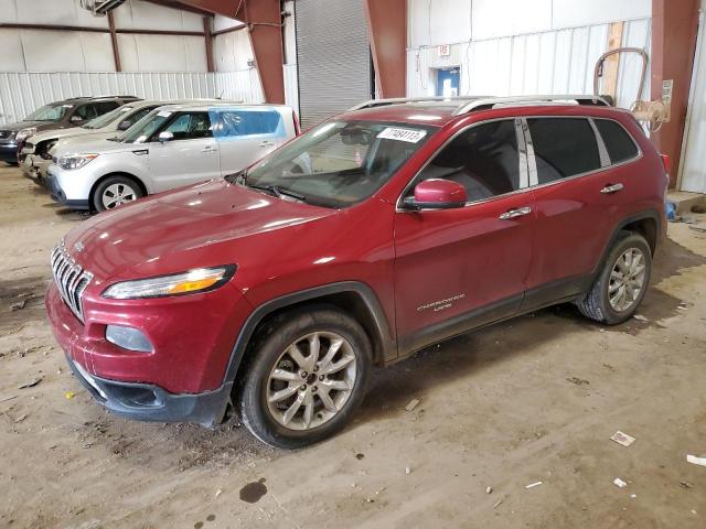 1C4PJMDSXFW664438 - 2015 JEEP CHEROKEE LIMITED RED photo 1