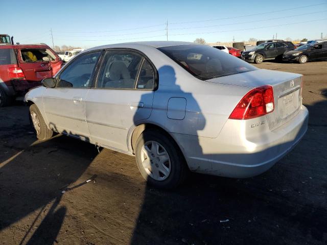 1HGES16643L006650 - 2003 HONDA CIVIC LX SILVER photo 2