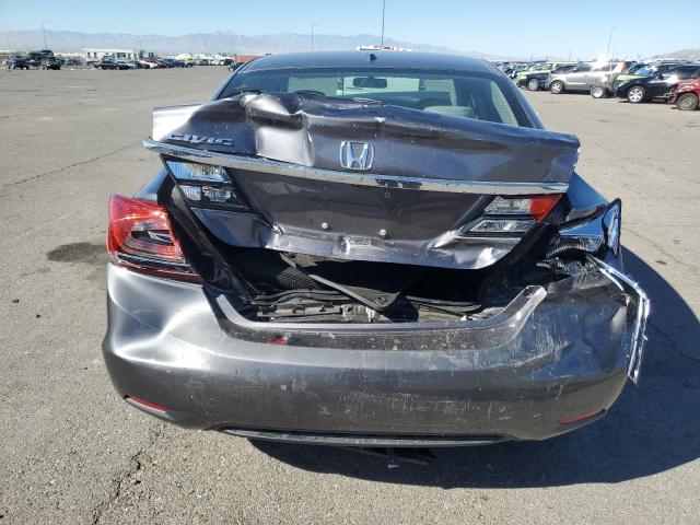 19XFB2F97EE243079 - 2014 HONDA CIVIC EXL ნაცრისფერი ფოტო 6