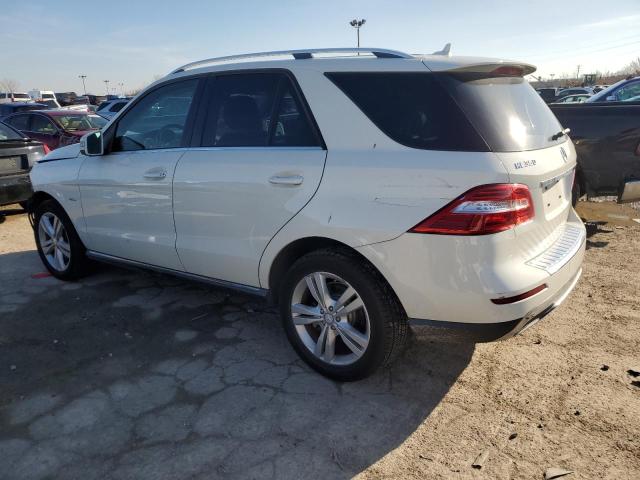 4JGDA5HB3CA024904 - 2012 MERCEDES-BENZ ML 350 4MATIC WHITE photo 2