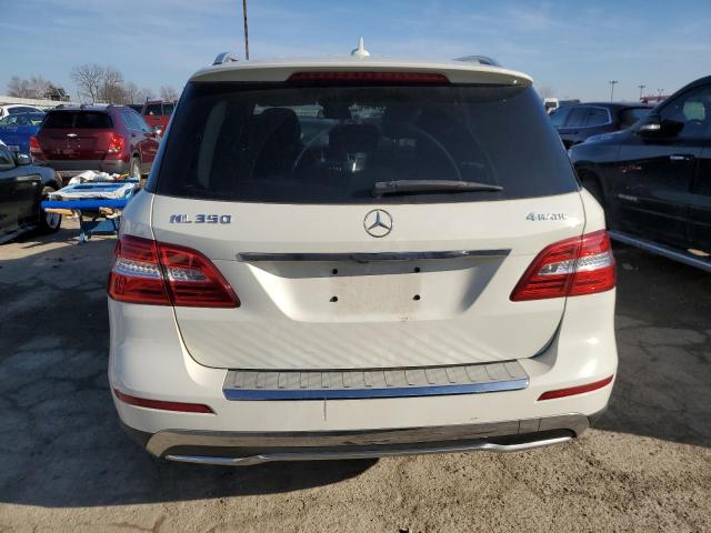4JGDA5HB3CA024904 - 2012 MERCEDES-BENZ ML 350 4MATIC WHITE photo 6