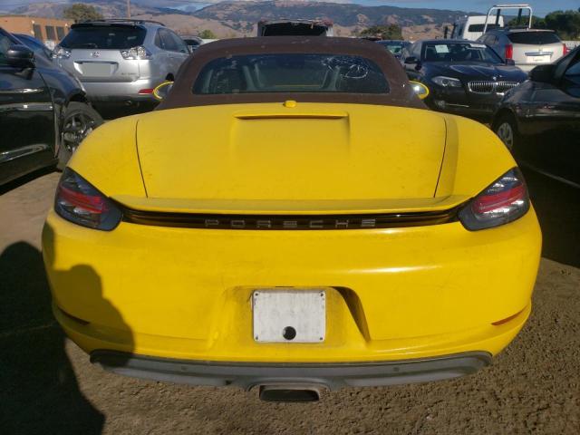 WP0CA2A87KS211262 - 2019 PORSCHE BOXSTER BASE YELLOW photo 6