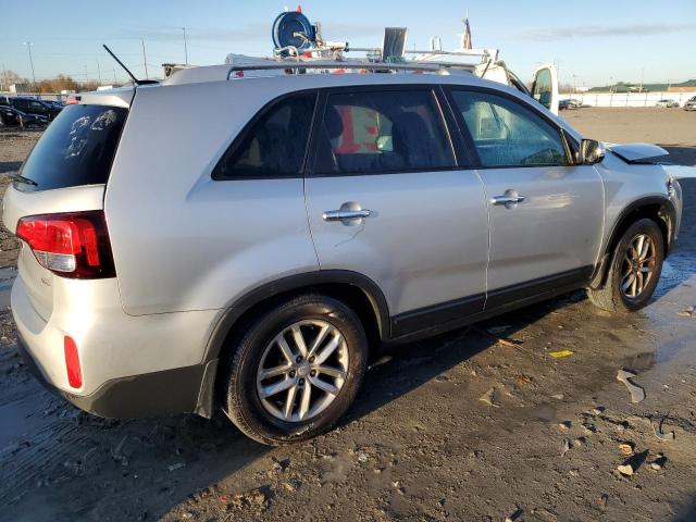 5XYKT4A6XFG636714 - 2015 KIA SORENTO LX SILVER photo 3