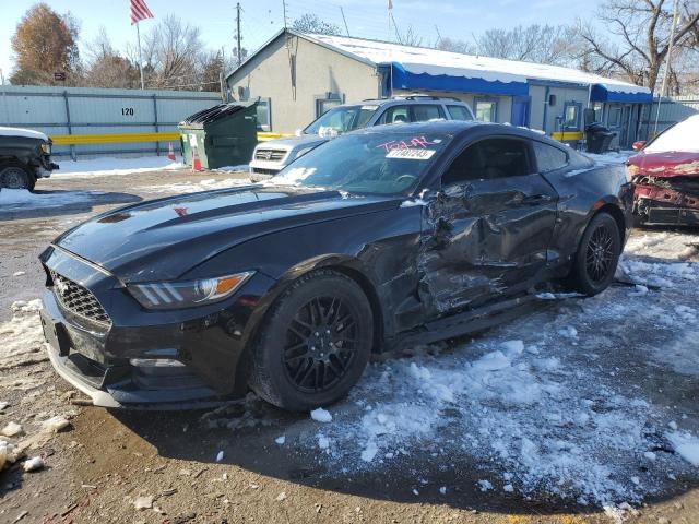 1FA6P8AM7H5344421 - 2017 FORD MUSTANG BLACK photo 1