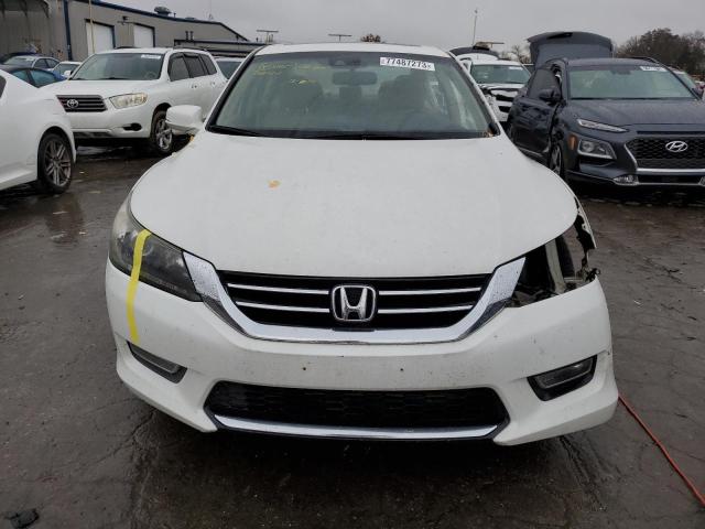 1HGCR3F8XDA045563 - 2013 HONDA ACCORD EXL WHITE photo 5