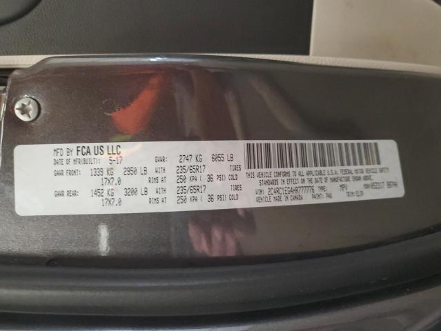 2C4RC1EG4HR777776 - 2017 CHRYSLER PACIFICA TOURING L PLUS GRAY photo 14