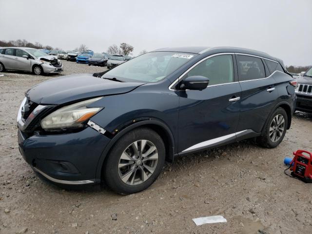 5N1AZ2MH8FN211234 - 2015 NISSAN MURANO S BLUE photo 1