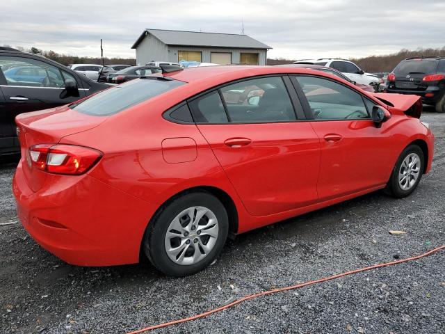 1G1BJ5SMXK7105652 - 2019 CHEVROLET CRUZE RED photo 3