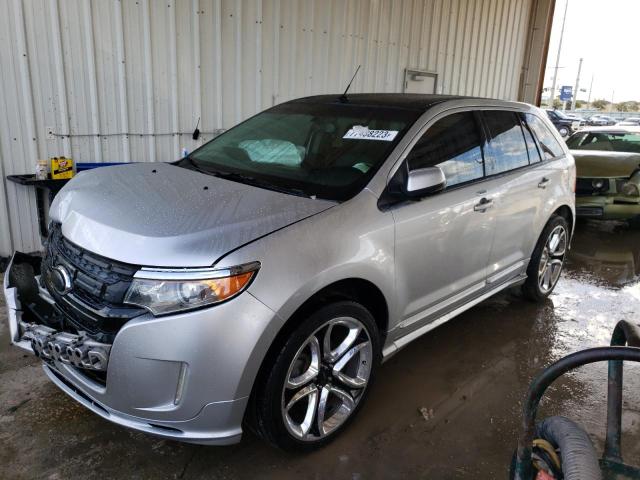 2FMDK3AK5DBA35324 - 2013 FORD EDGE SPORT SILVER photo 1