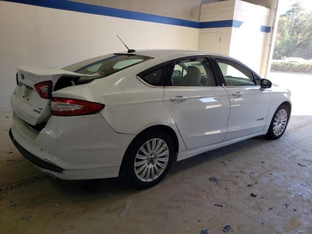 3FA6P0LU9FR282982 - 2015 FORD FUSION SE HYBRID WHITE photo 3