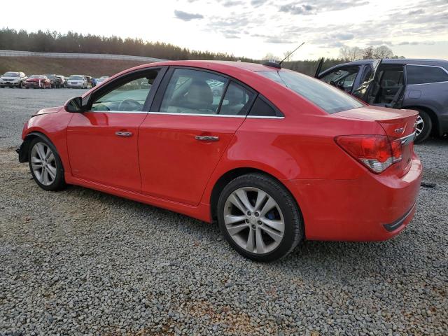 1G1PG5SB8F7300531 - 2015 CHEVROLET CRUZE LTZ RED photo 2