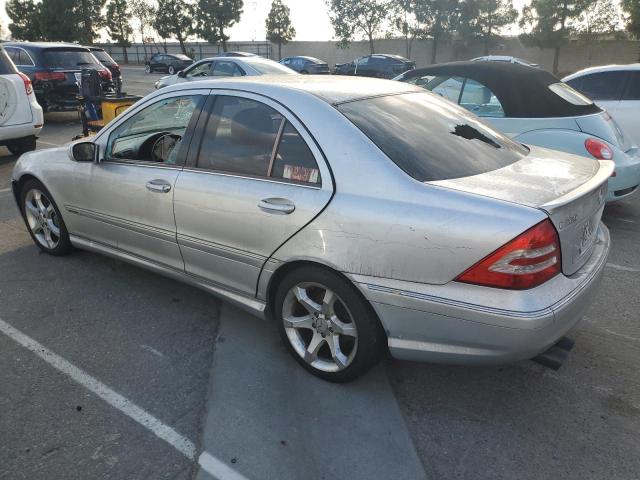 WDBRF52H07A955597 - 2007 MERCEDES-BENZ C 230 SILVER photo 2