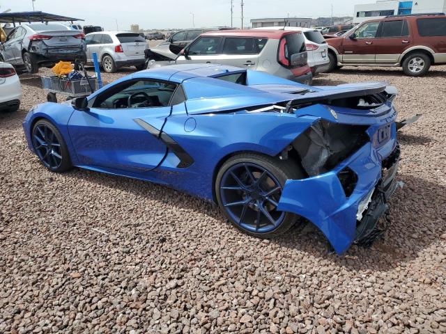 1G1YA3D49M5105734 - 2021 CHEVROLET CORVETTE STINGRAY 1LT BLUE photo 2