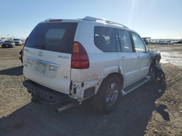 JTJBT20X250091950 - 2005 LEXUS GX 470 WHITE photo 3