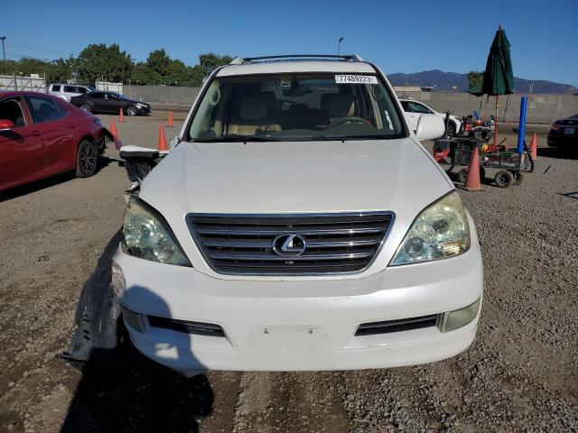 JTJBT20X250091950 - 2005 LEXUS GX 470 WHITE photo 5