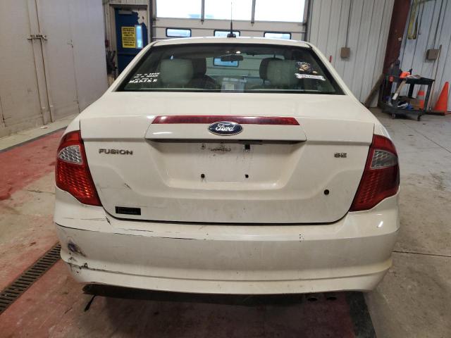 3FAHP0HAXCR220459 - 2012 FORD FUSION SE WHITE photo 6