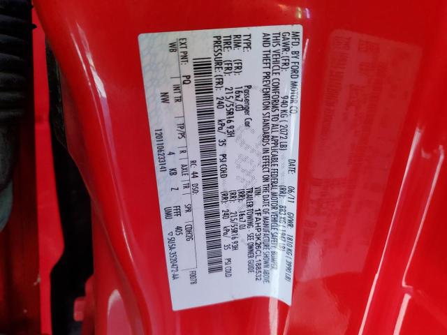 1FAHP3K26CL188532 - 2012 FORD FOCUS SE RED photo 12