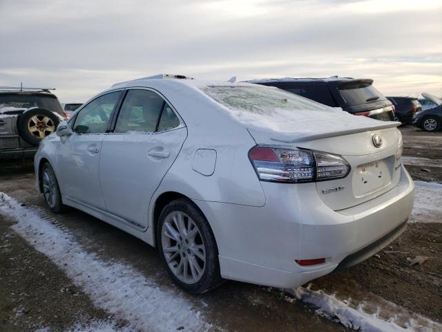 JTHBB1BA6A2028176 - 2010 LEXUS HS 250H WHITE photo 2