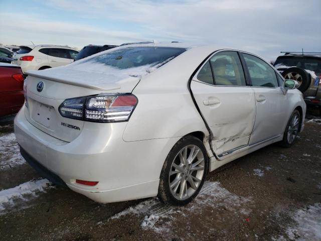 JTHBB1BA6A2028176 - 2010 LEXUS HS 250H WHITE photo 3