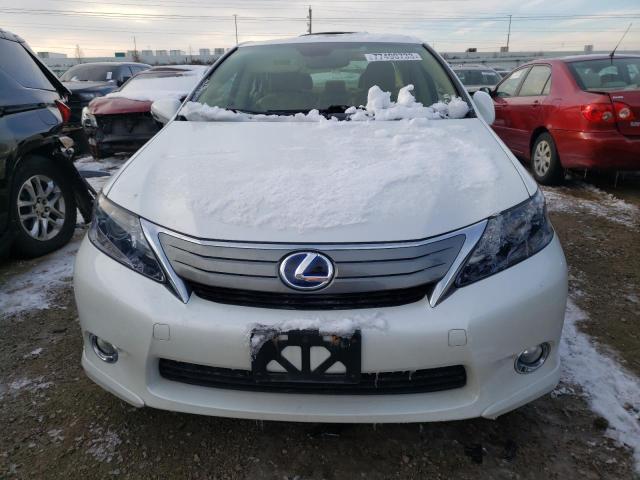 JTHBB1BA6A2028176 - 2010 LEXUS HS 250H WHITE photo 5