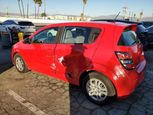 1G1JG6SB5L4128337 - 2020 CHEVROLET SONIC RED photo 2