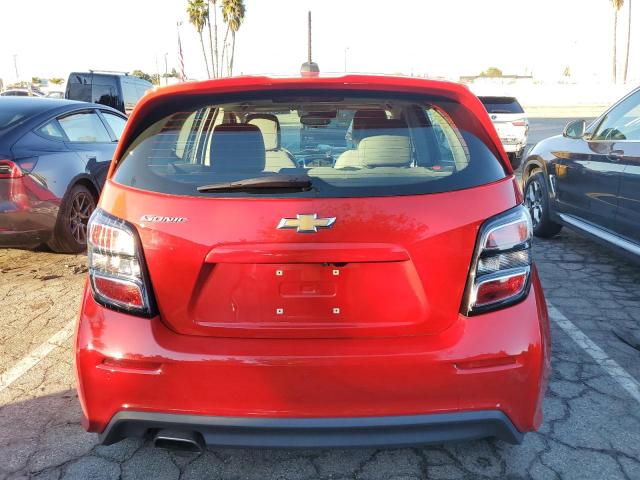 1G1JG6SB5L4128337 - 2020 CHEVROLET SONIC RED photo 6