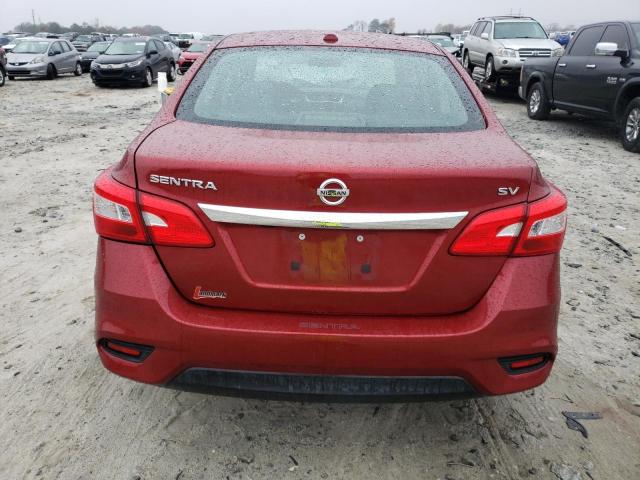 3N1AB7AP7GY286810 - 2016 NISSAN SENTRA S RED photo 6